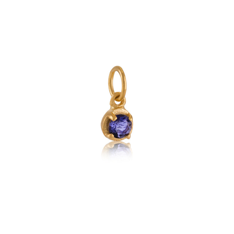 Winkie Pendant, Iolite, Gold