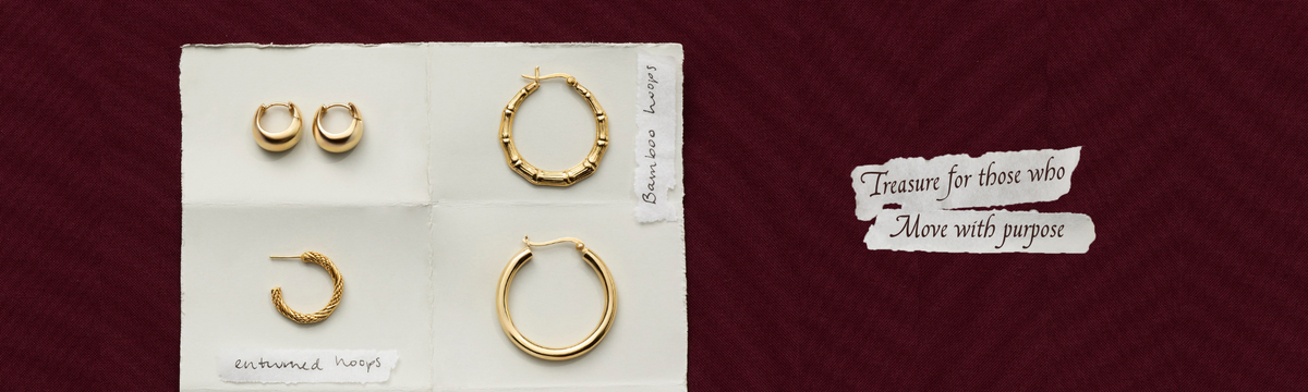 Handmade Hoop Earrings in Gold & Silver – Kerry Rocks Jewellery