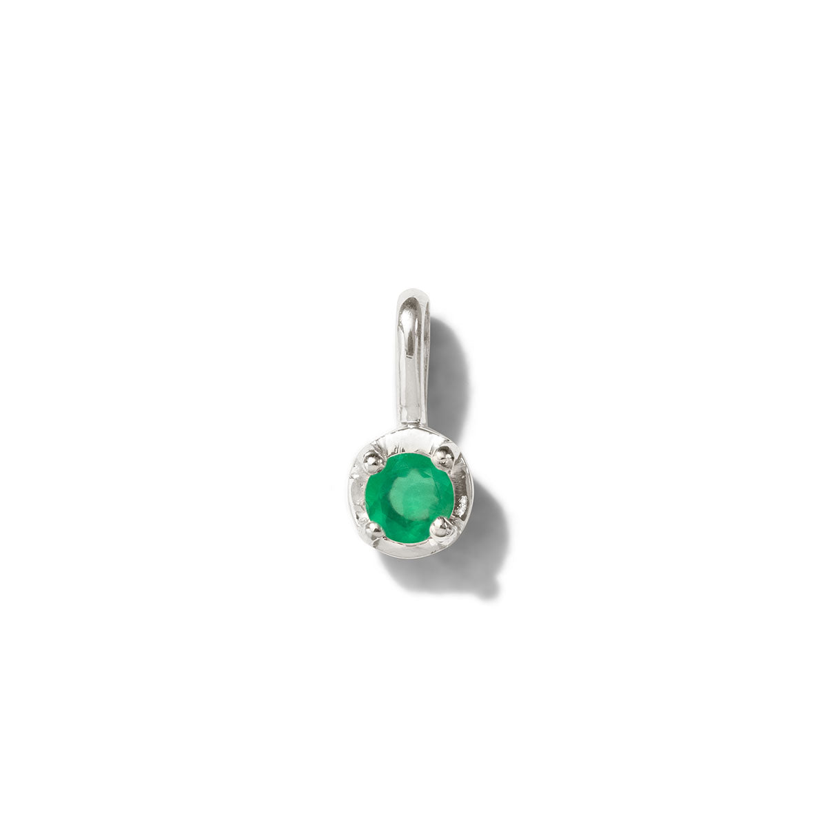 Winkie Pendant, Green Onyx, Silver