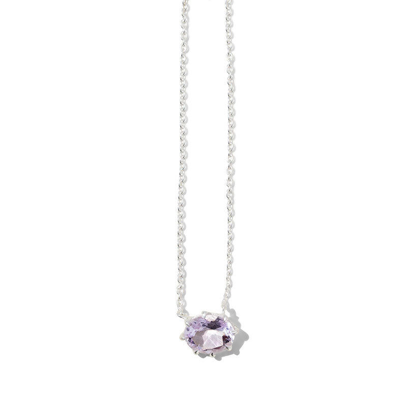 Marie Necklace, Amethyst, Silver