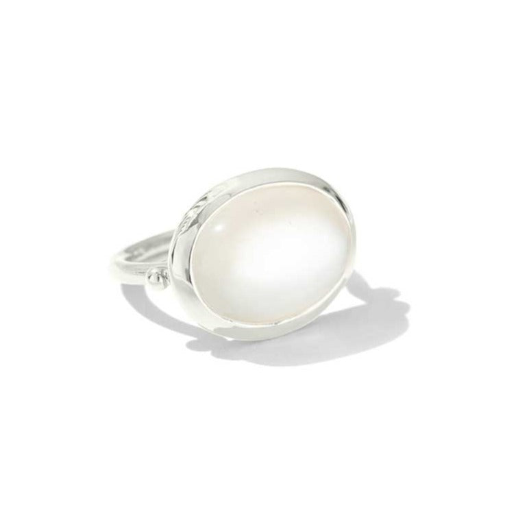 Sirus Ring, Moonstone, Silver