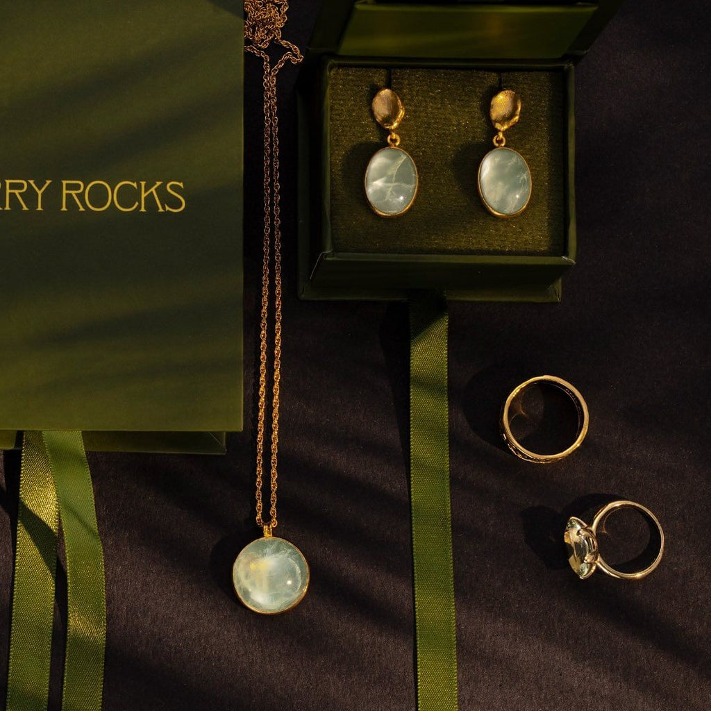 Asos Prehnite Necklace in Gold – Kerry Rocks Jewellery