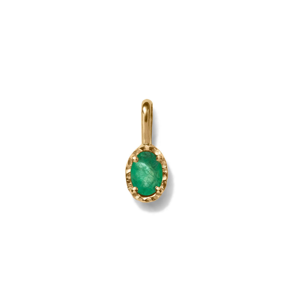 Emerald Pendant 9kt Yellow Gold