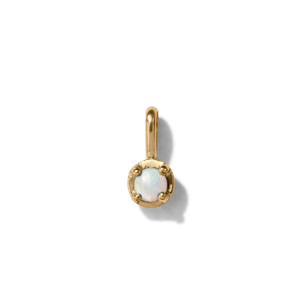 Winkie Pendant, White Opal, Gold