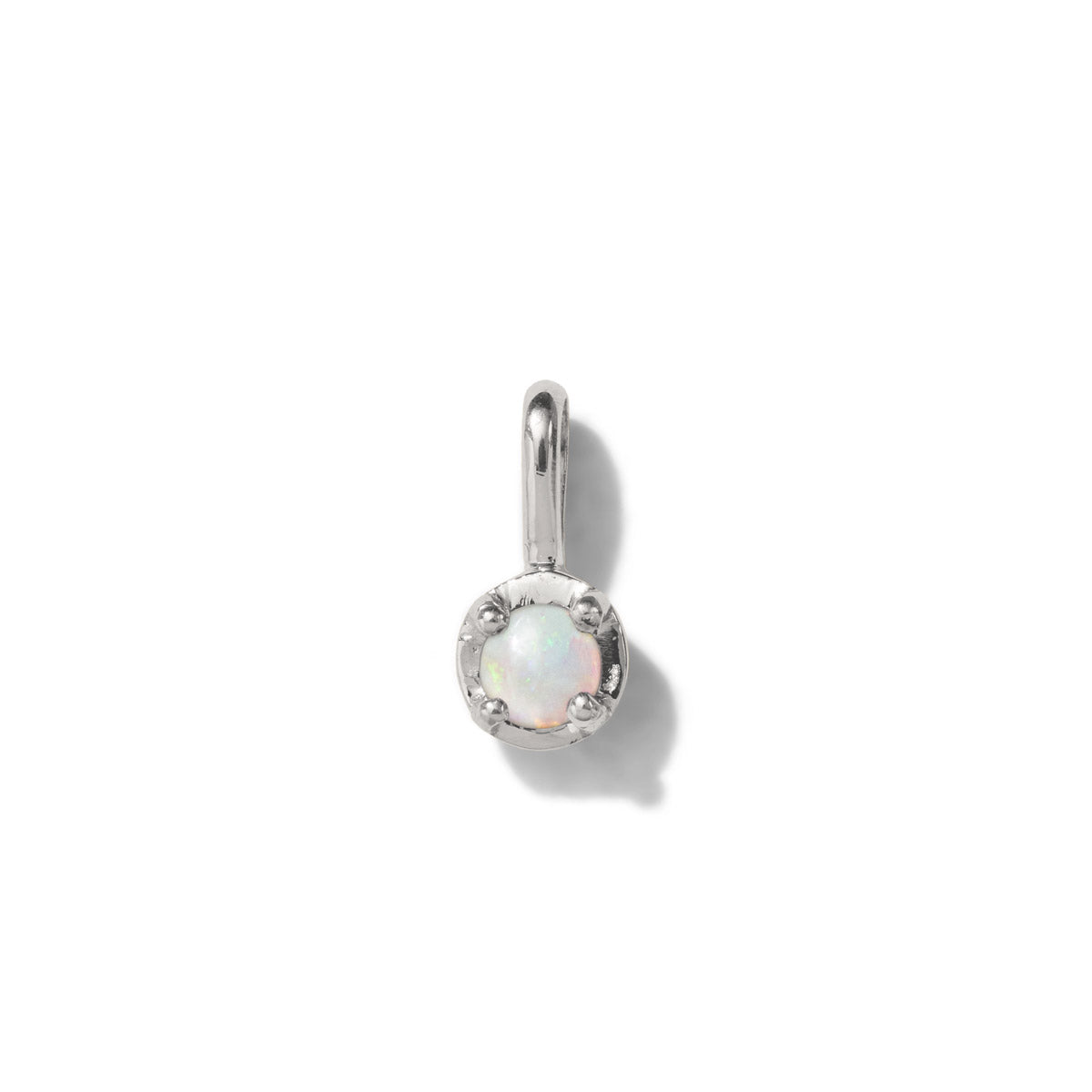 Winkie Pendant, White Opal, Silver