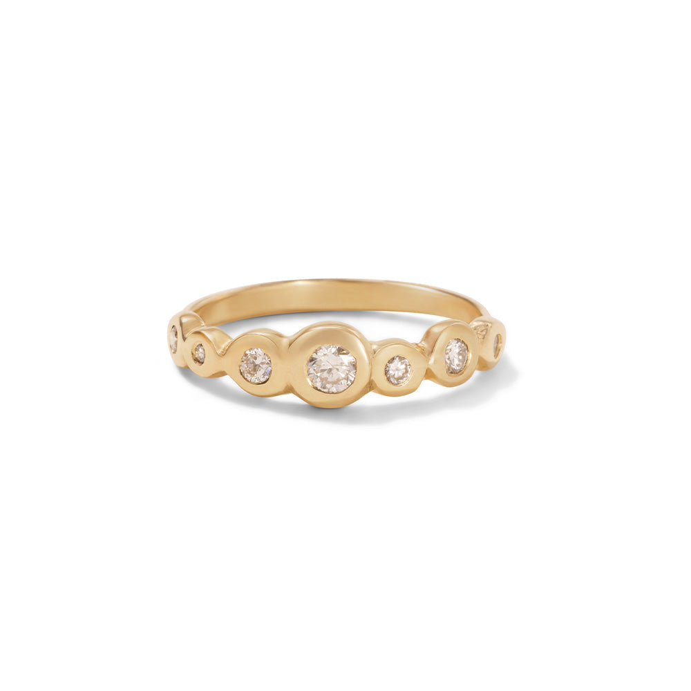Aevum Band, Diamond, Solid Yellow Gold
