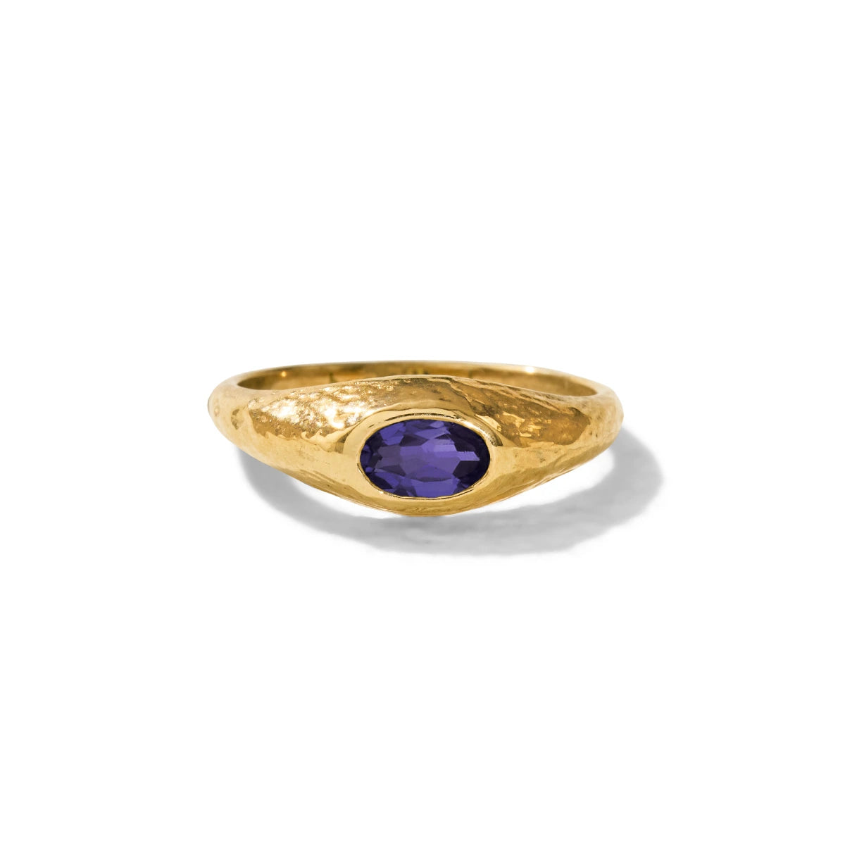 Aurelia Ring, Iolite, Gold