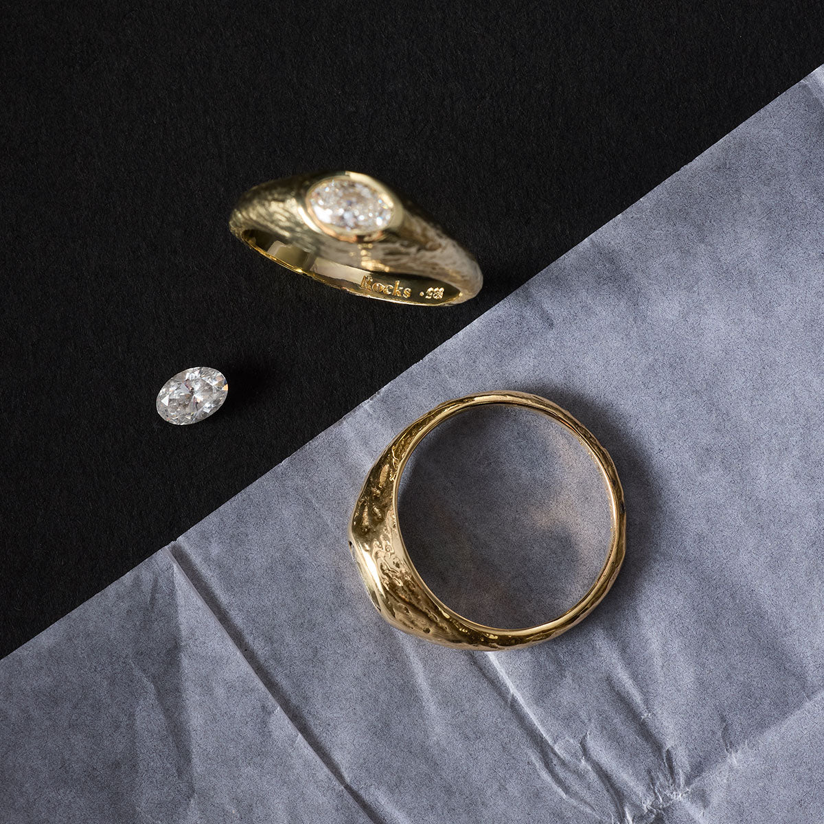 Aurelia Ring, Diamond, 14kt Yellow Gold