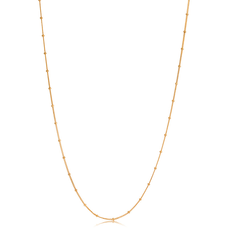 Charm Chain Necklace, 9kt Yellow Gold