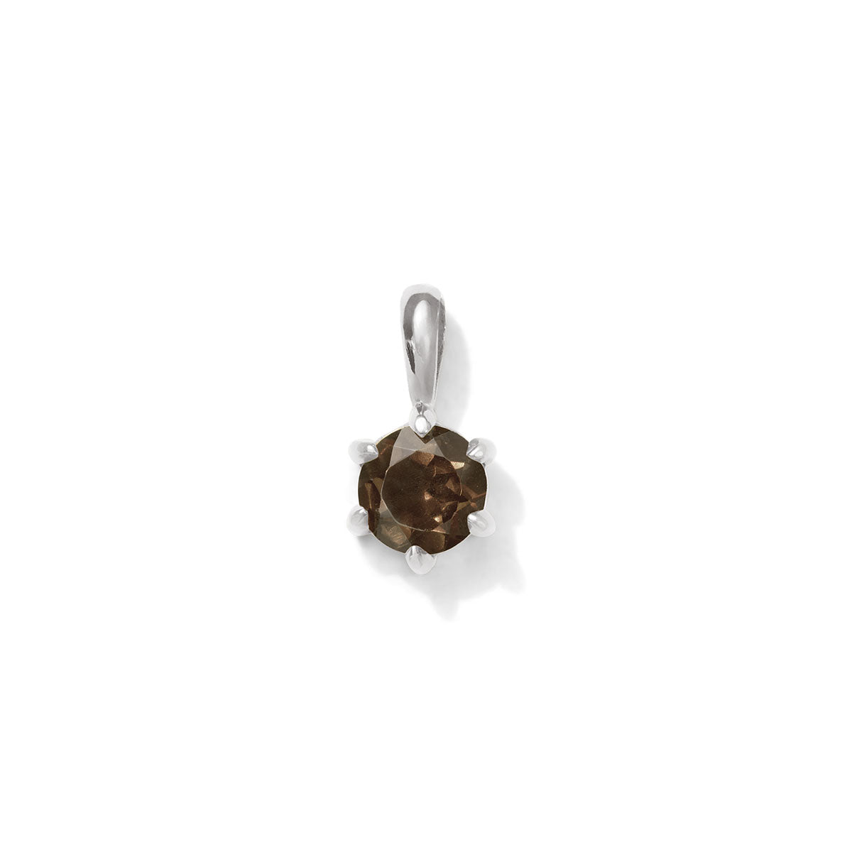 Radiance Pendant, Smokey Quartz, Silver