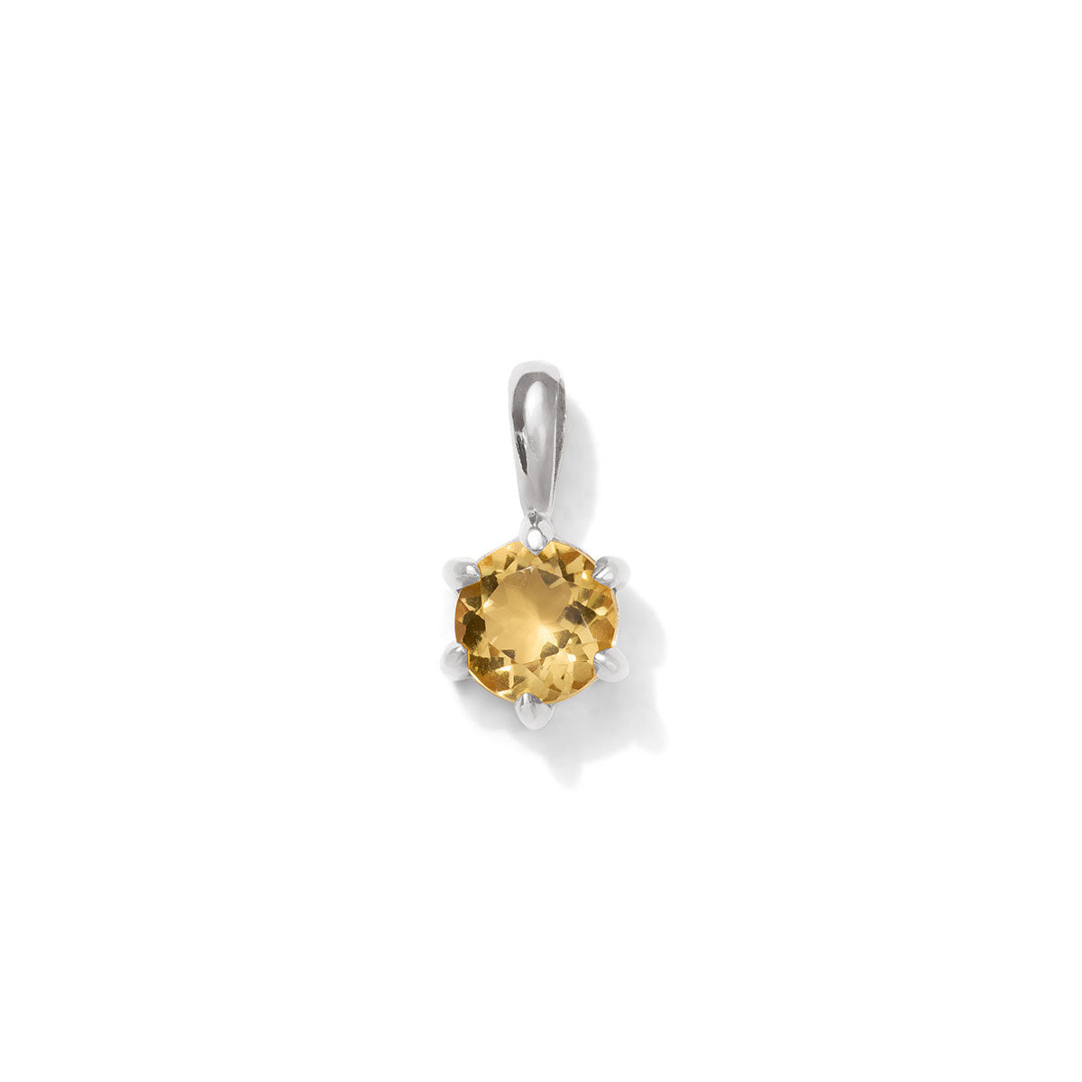 Radiance Pendant, Citrine, Silver