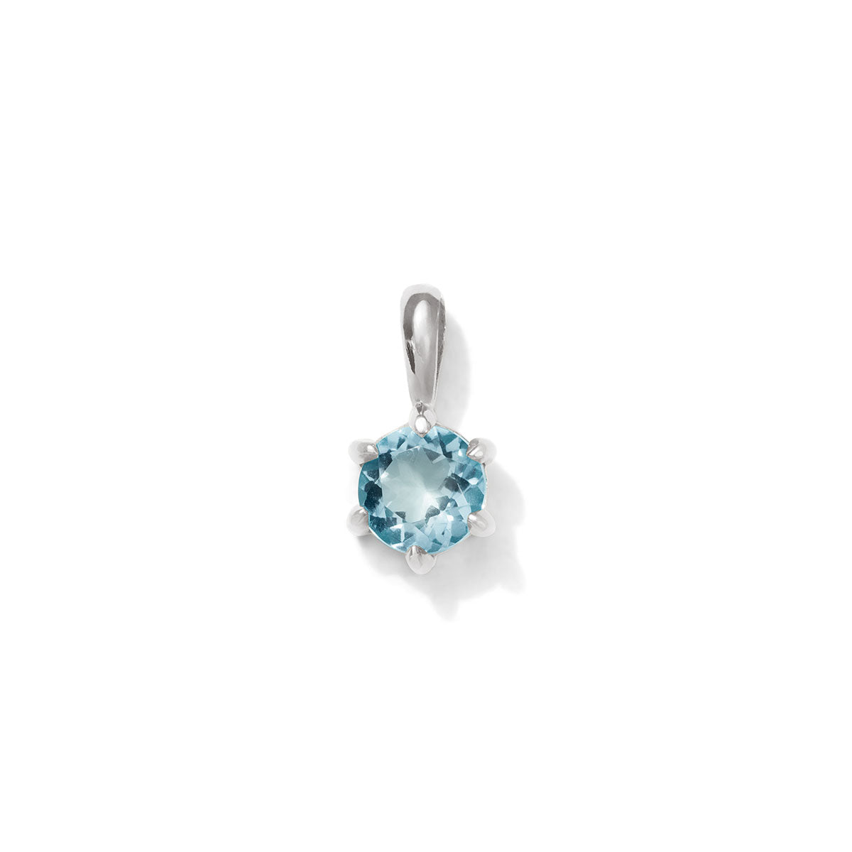 Radiance Pendant, Blue Topaz, Silver