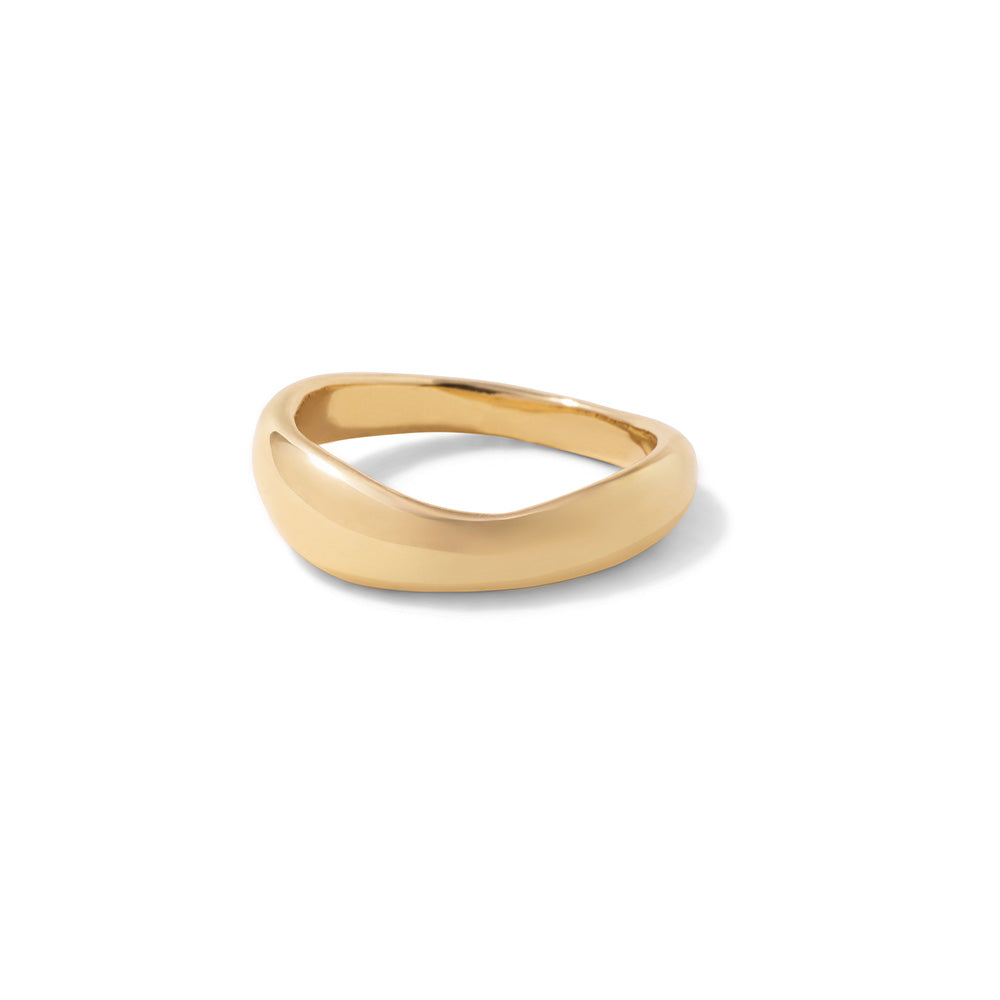 Forma Band, Solid Yellow Gold