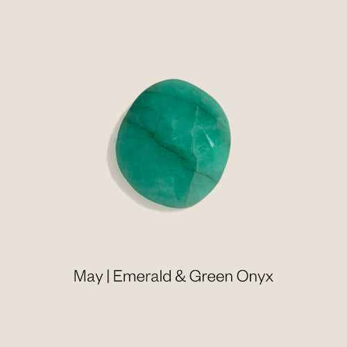 Emerald Green Onyx May Birthstone Jewellery
