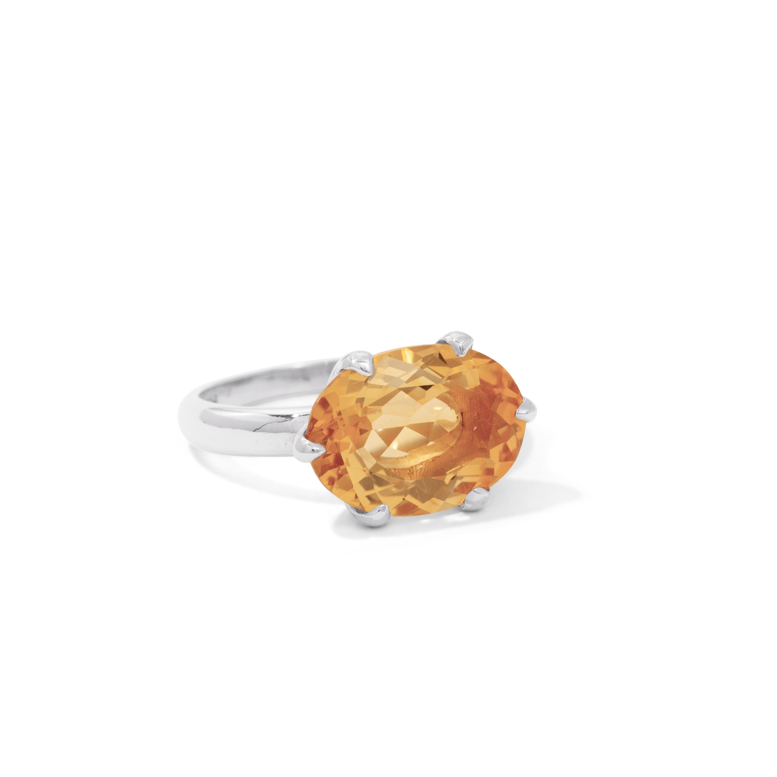 Gigi Citrine Ring in Silver – Kerry Rocks Jewellery