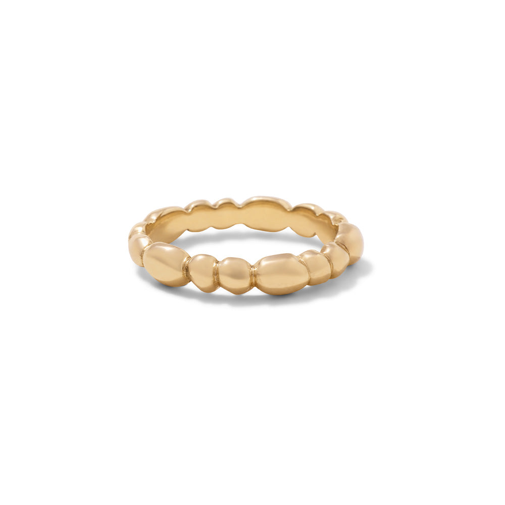 Granula Band, Solid Yellow Gold