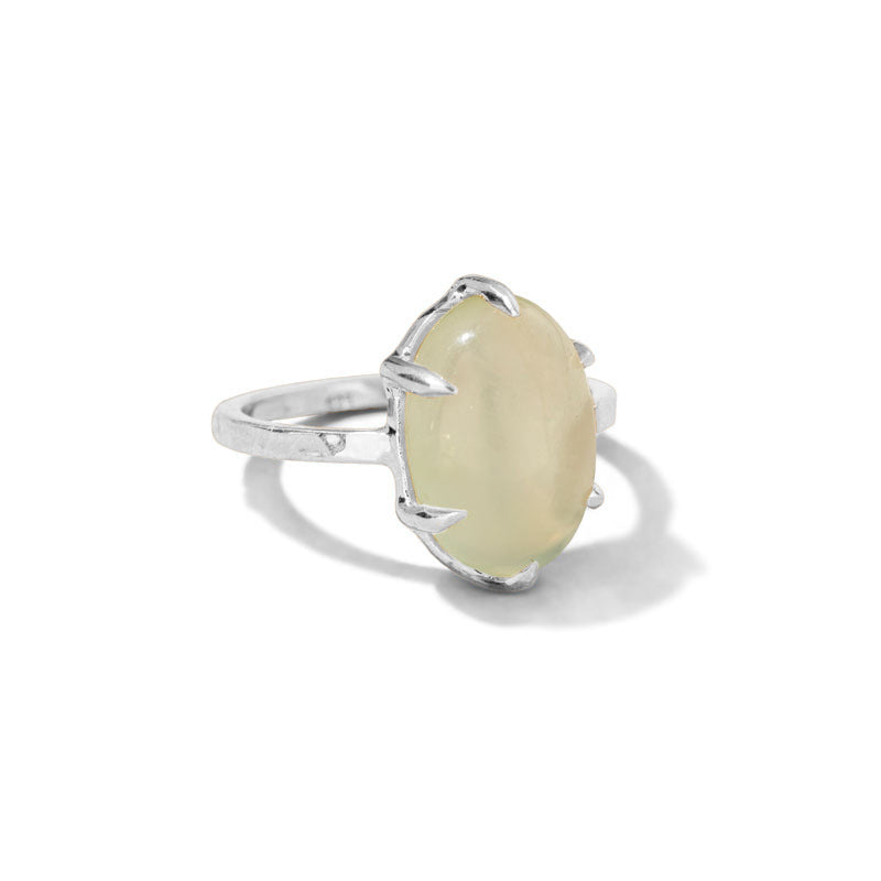 Helene Ring, Prehnite, Silver