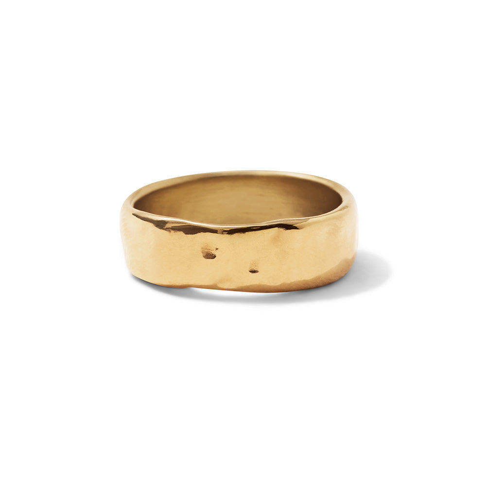 Incus Band, 7mm, Solid Yellow Gold