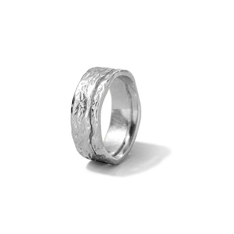 Magma Band, Wide, Silver