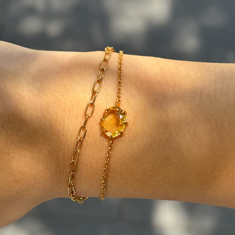 Marie Bracelet, Citrine, Gold