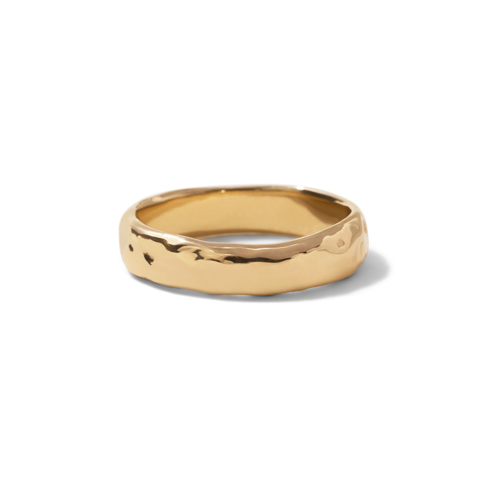 Incus Band, 5.5mm, Solid Yellow Gold