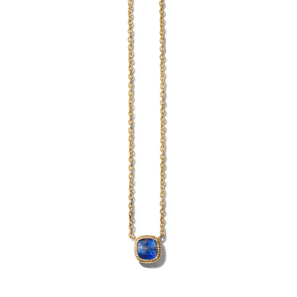 Minerva Necklace, Blue Sapphire, 9kt Yellow Gold
