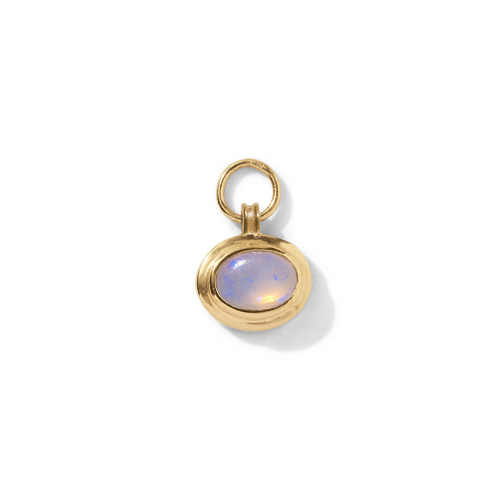 Greco Charm, Opal, Gold