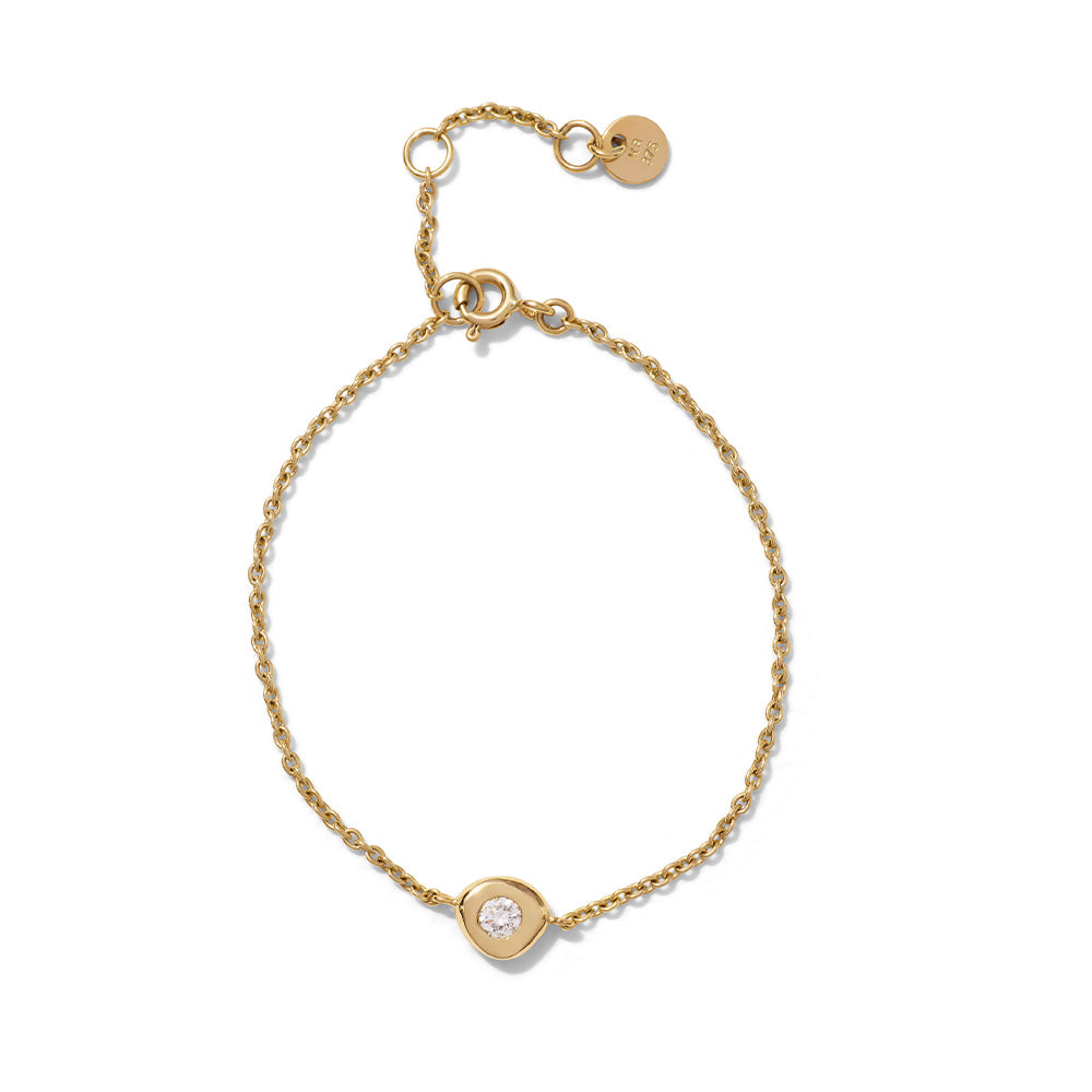 Organica Bracelet, Diamond, 9kt Yellow Gold
