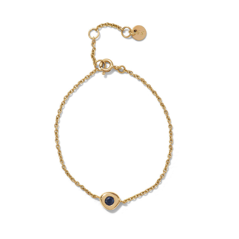 Organica Bracelet, Blue Sapphire, 9kt Yellow Gold