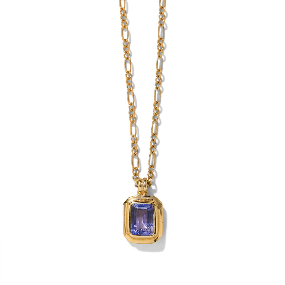 Petra Necklace, Iolite, Gold