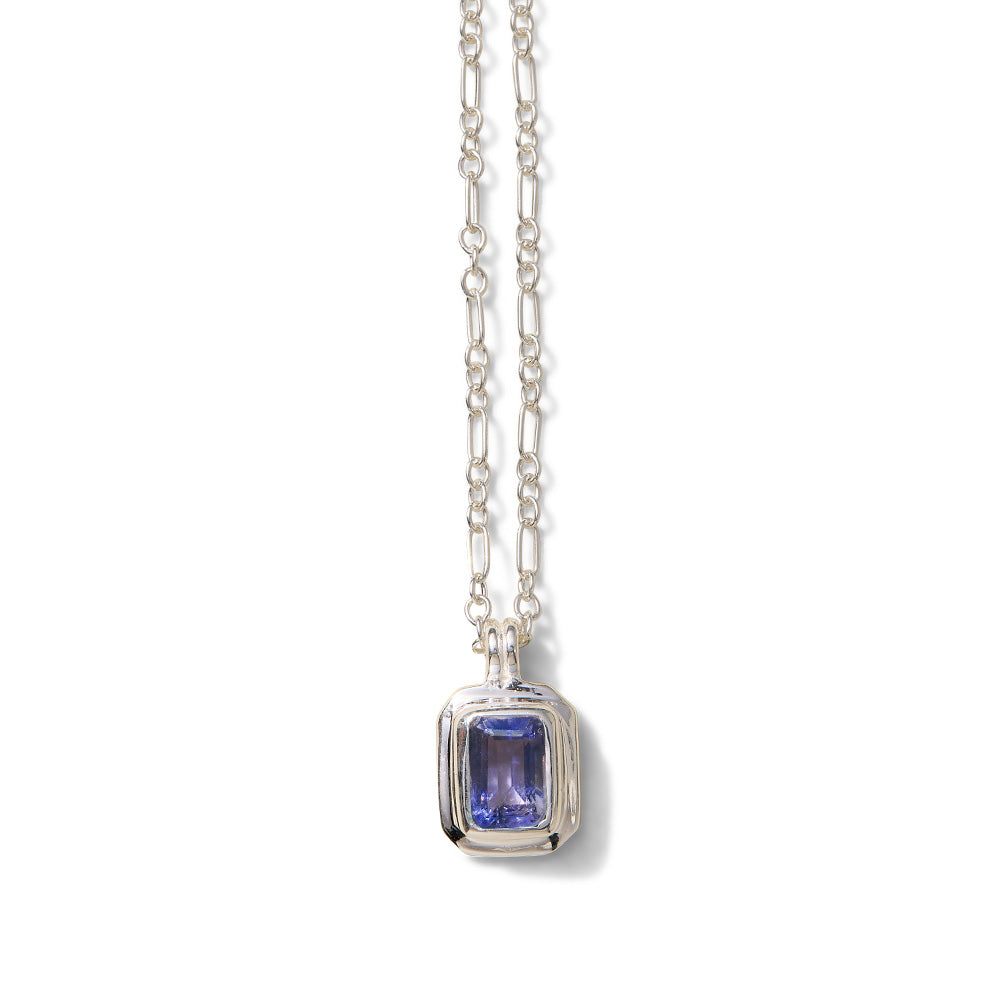 Petra Necklace, Iolite, Silver