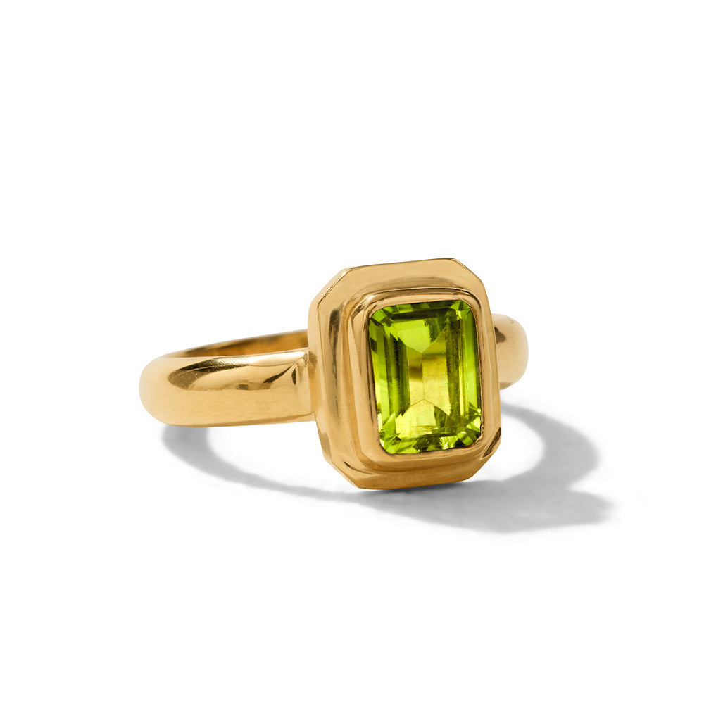 Petra Ring, Peridot, 9kt Yellow Gold