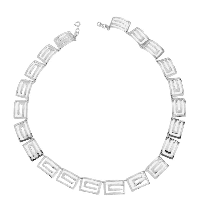 Rhea Collar Necklace, Silver