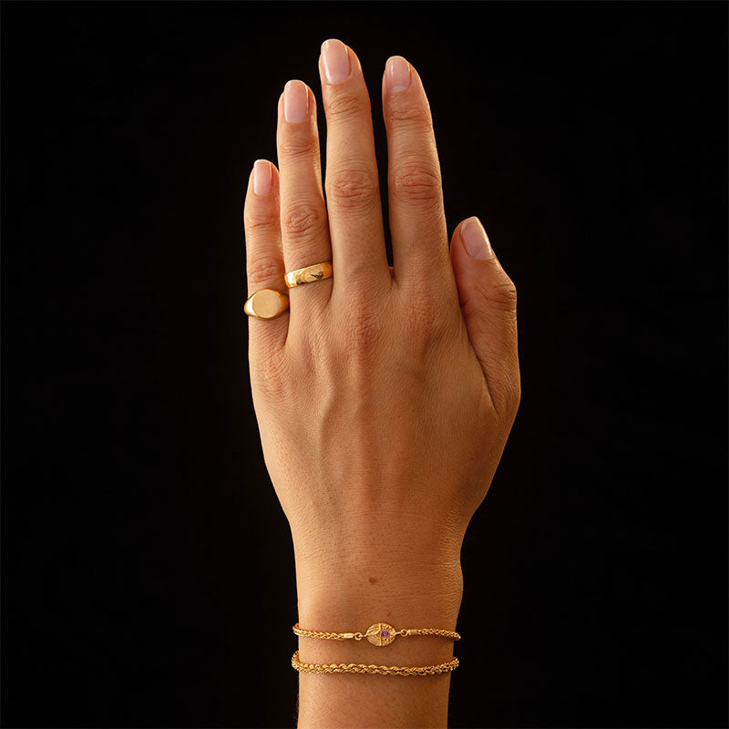 Scarab Bracelet, Ruby, 9kt Yellow Gold