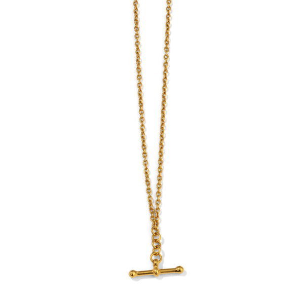 Vintage Gold T Bar Chain Necklace - Necklaces from Cavendish Jewellers Ltd  UK