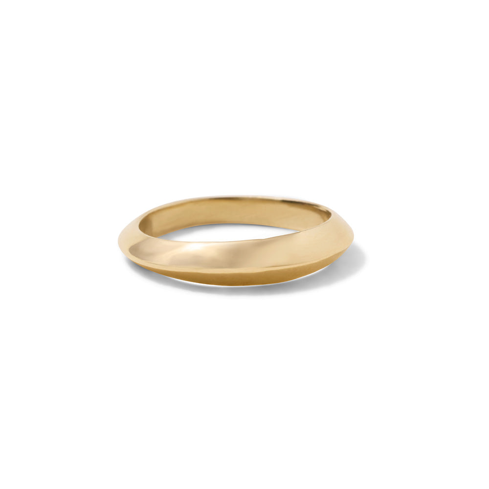 Vertice Band, Solid Yellow Gold