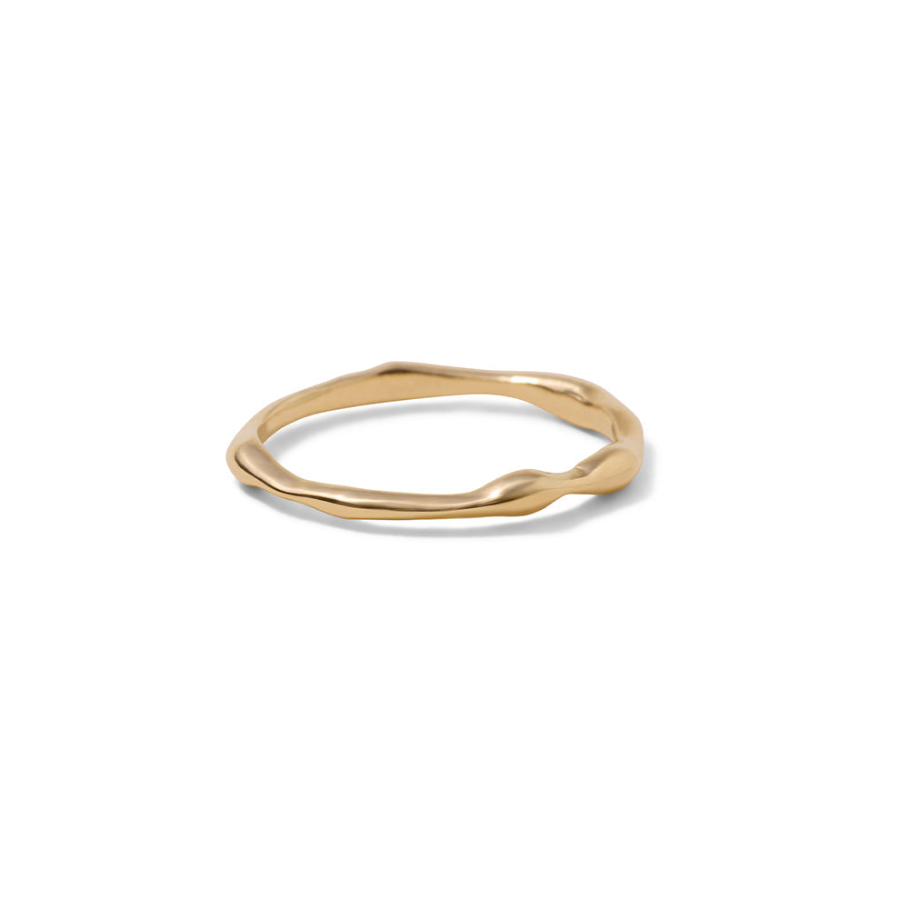Virga Band, Solid Yellow Gold