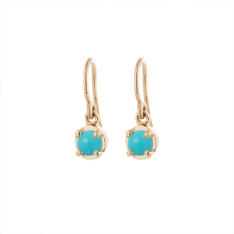 Winkie Earring, Turquoise, Gold