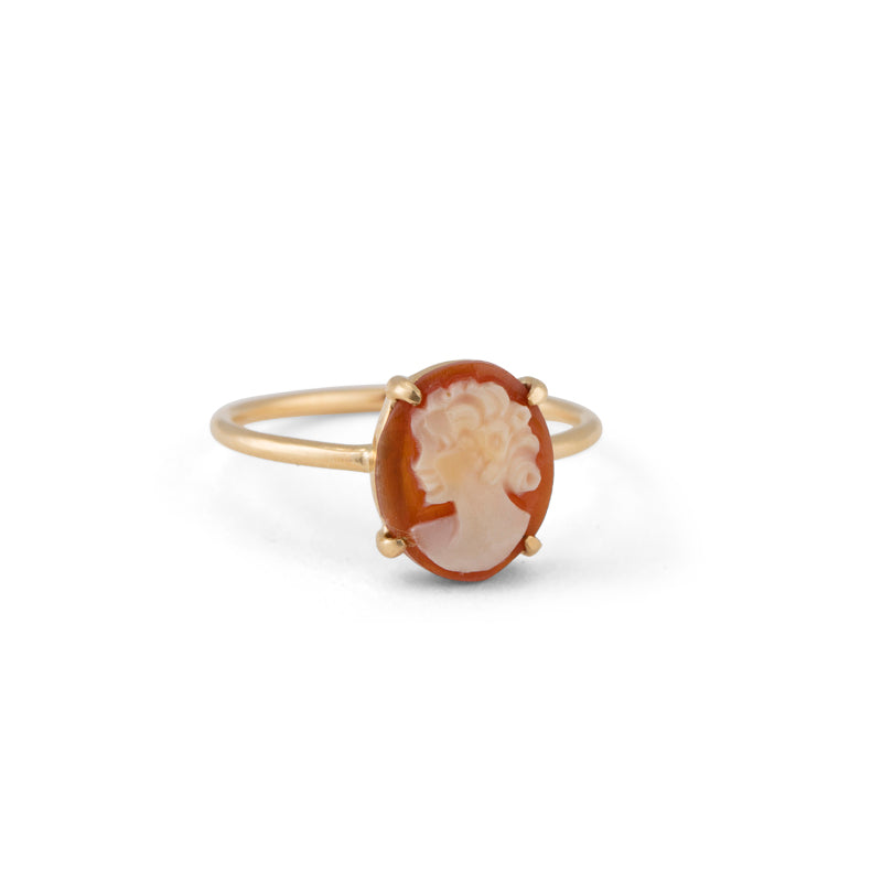 Cameo Ring, 9kt Yellow Gold