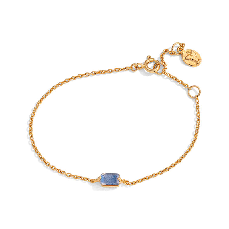 Baguette Mini Bracelet, Labradorite, Gold