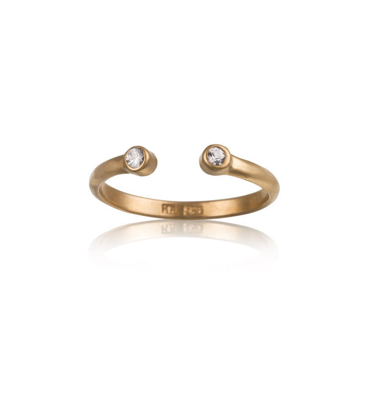 Cosmos Ring, White Topaz, Gold
