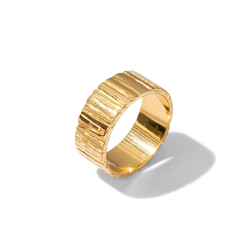 Linea Band, Wide, Gold