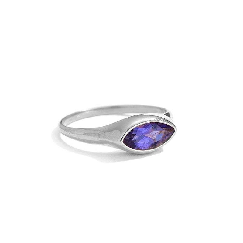 Iris Ring, Iolite, Silver