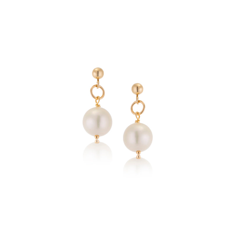 Pearl Stud, 9kt Yellow Gold