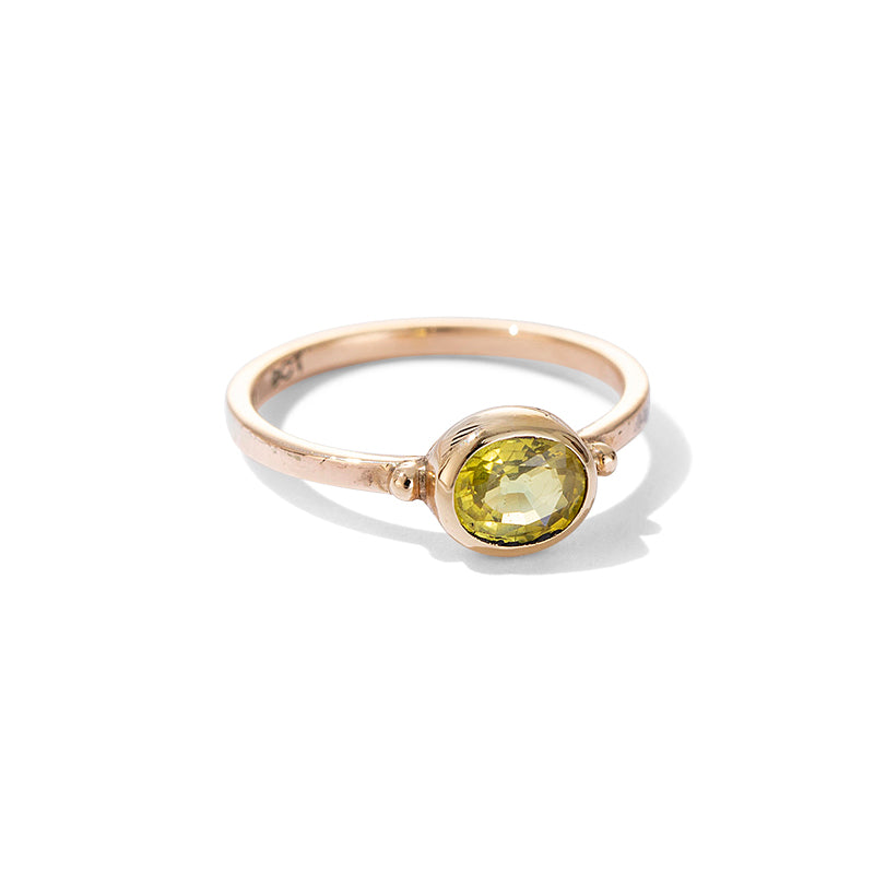 Pippa Ring, Yellow Sapphire, 9kt Yellow Gold