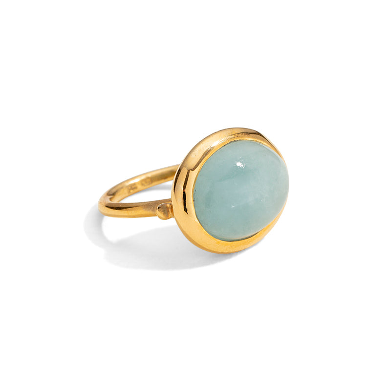 Sirus Ring, Aquamarine, Gold