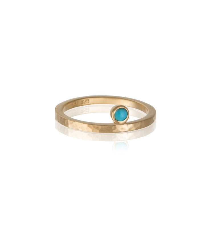 Celeste Ring, Turquoise, Gold