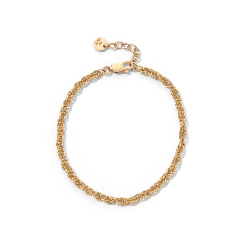 Entwined Bracelet, 9kt Yellow Gold