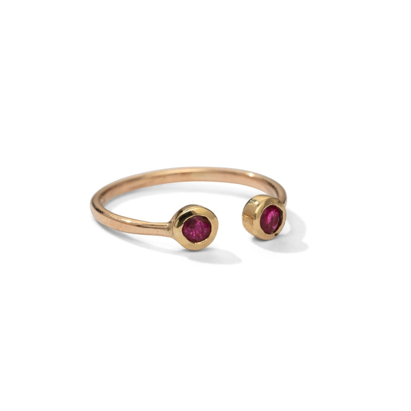 Cosmos Ring, Ruby, 9kt Yellow Gold