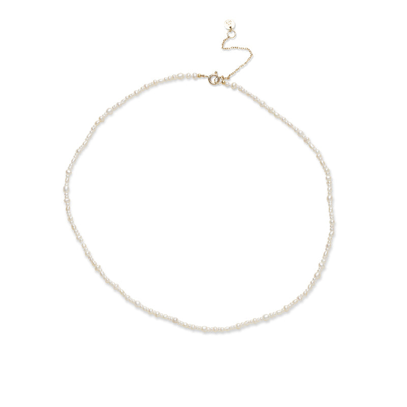 Medley Necklace, Pearl, 9kt Yellow Gold